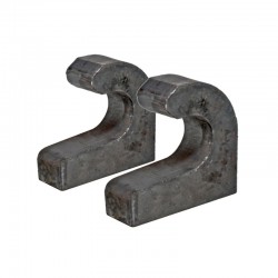 35mm Weld on hooks Pair